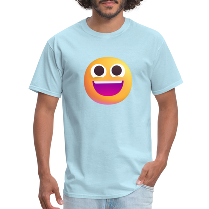 😀 Grinning Face (Microsoft Fluent) Unisex Classic T-Shirt - powder blue
