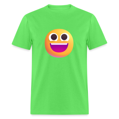 😀 Grinning Face (Microsoft Fluent) Unisex Classic T-Shirt - kiwi