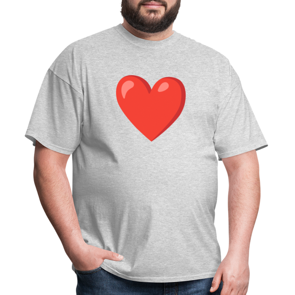 ❤️ Red Heart (Google Noto Color Emoji) Unisex Classic T-Shirt - heather gray