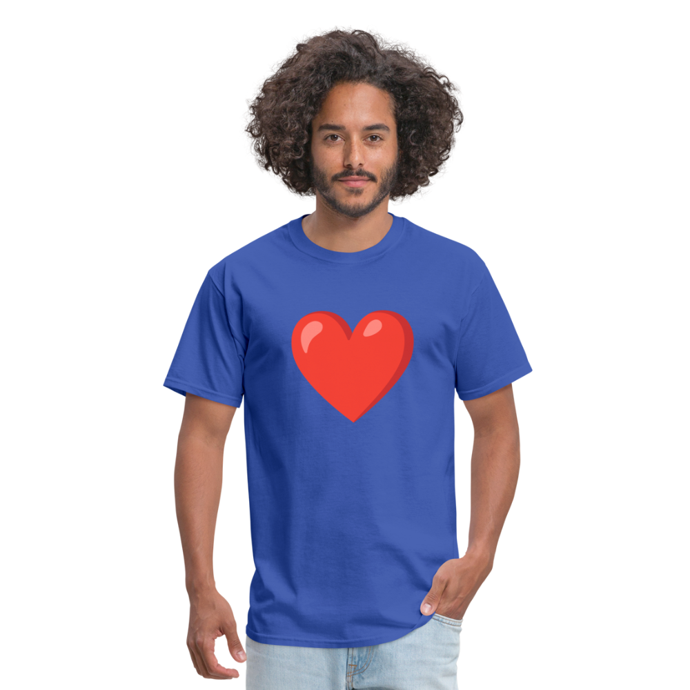 ❤️ Red Heart (Google Noto Color Emoji) Unisex Classic T-Shirt - royal blue