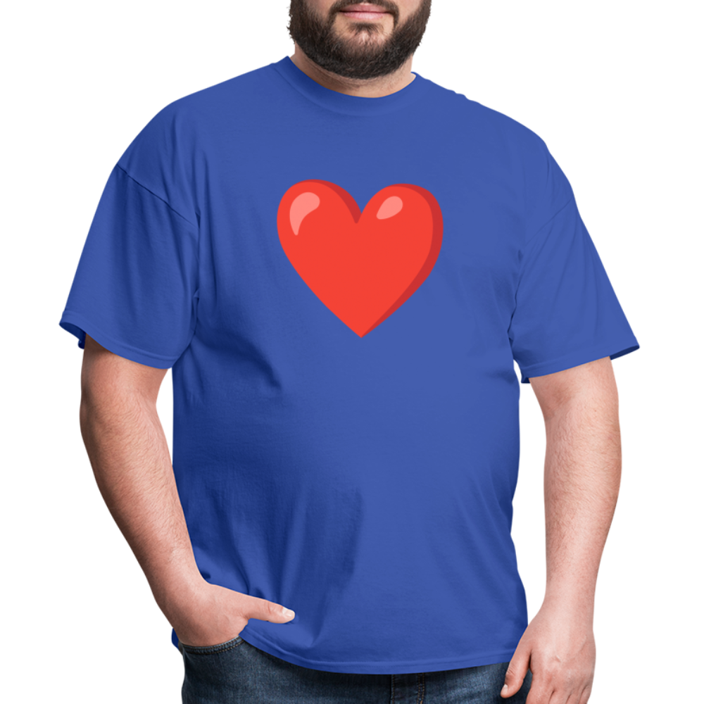 ❤️ Red Heart (Google Noto Color Emoji) Unisex Classic T-Shirt - royal blue
