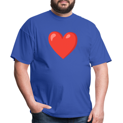 ❤️ Red Heart (Google Noto Color Emoji) Unisex Classic T-Shirt - royal blue