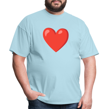 ❤️ Red Heart (Google Noto Color Emoji) Unisex Classic T-Shirt - powder blue