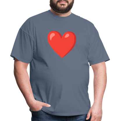 ❤️ Red Heart (Google Noto Color Emoji) Unisex Classic T-Shirt - denim
