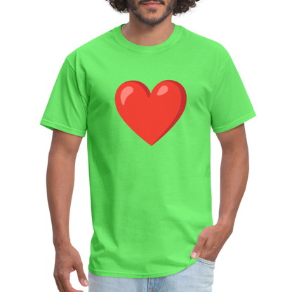 ❤️ Red Heart (Google Noto Color Emoji) Unisex Classic T-Shirt - kiwi