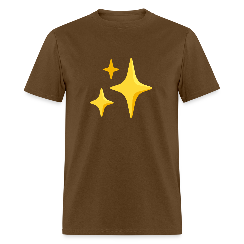 ✨ Sparkles (Google Noto Color Emoji) Unisex Classic T-Shirt - brown