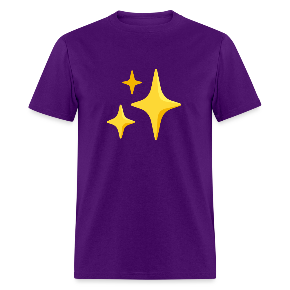 ✨ Sparkles (Google Noto Color Emoji) Unisex Classic T-Shirt - purple