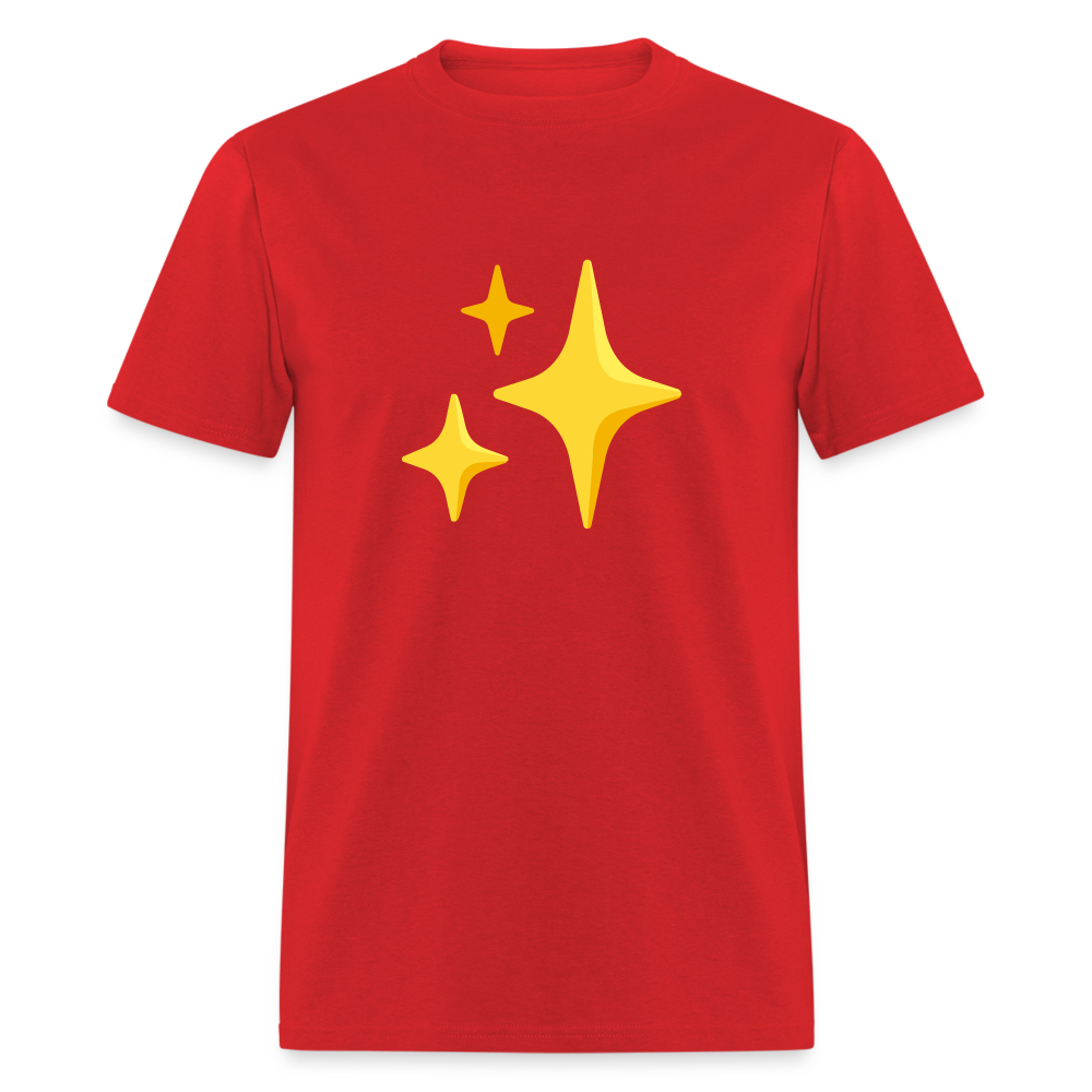 ✨ Sparkles (Google Noto Color Emoji) Unisex Classic T-Shirt - red