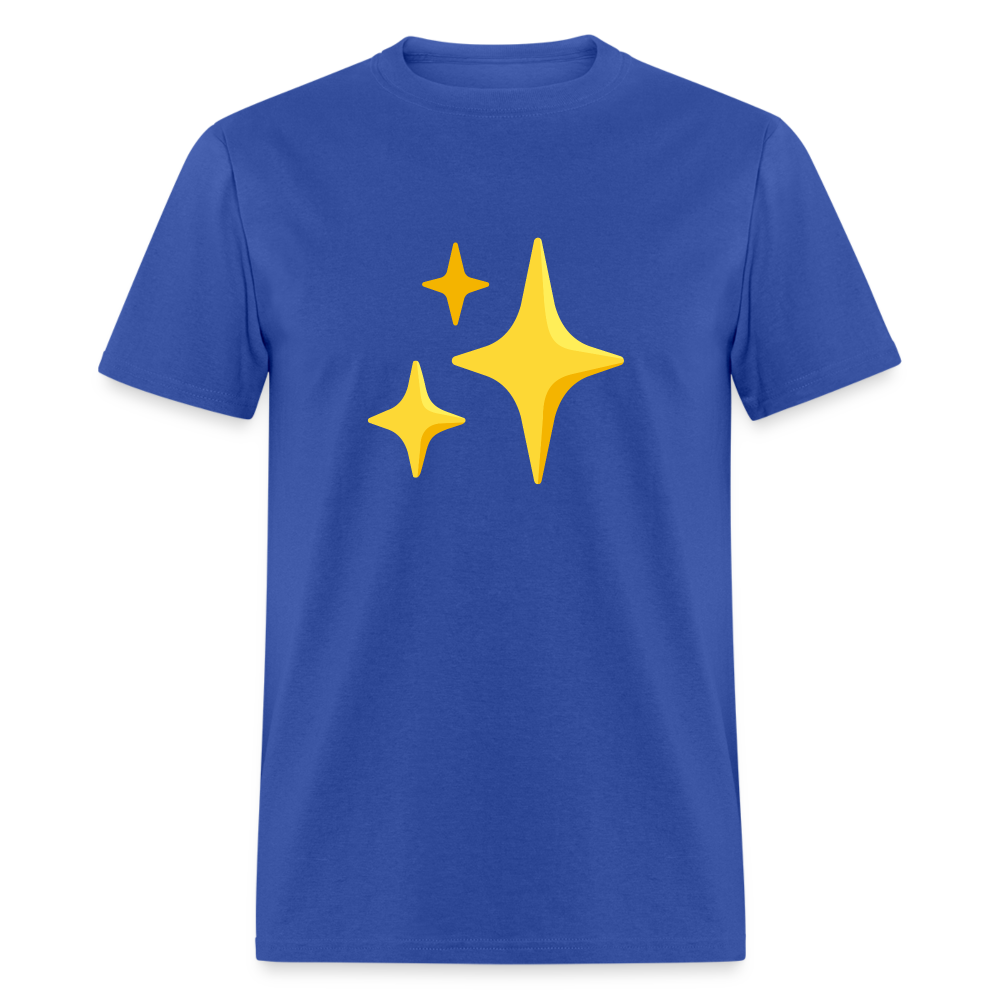 ✨ Sparkles (Google Noto Color Emoji) Unisex Classic T-Shirt - royal blue
