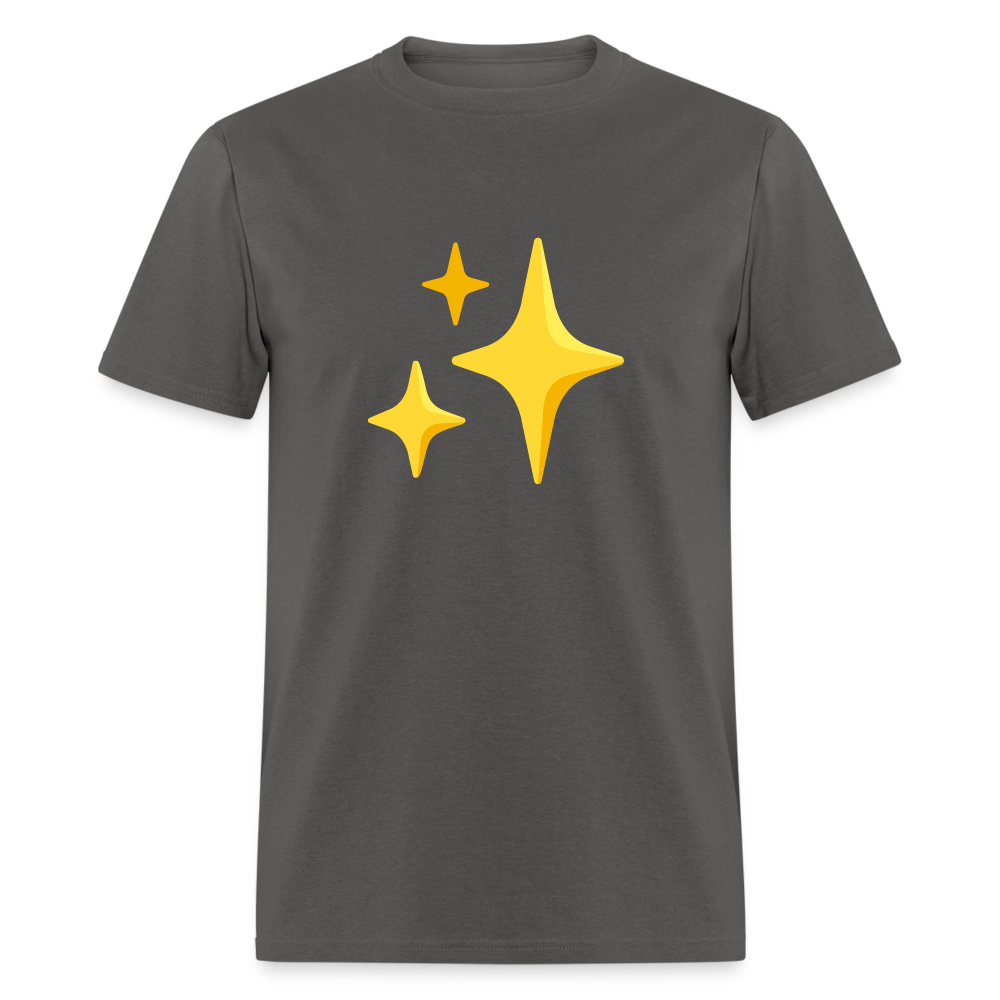 ✨ Sparkles (Google Noto Color Emoji) Unisex Classic T-Shirt - charcoal