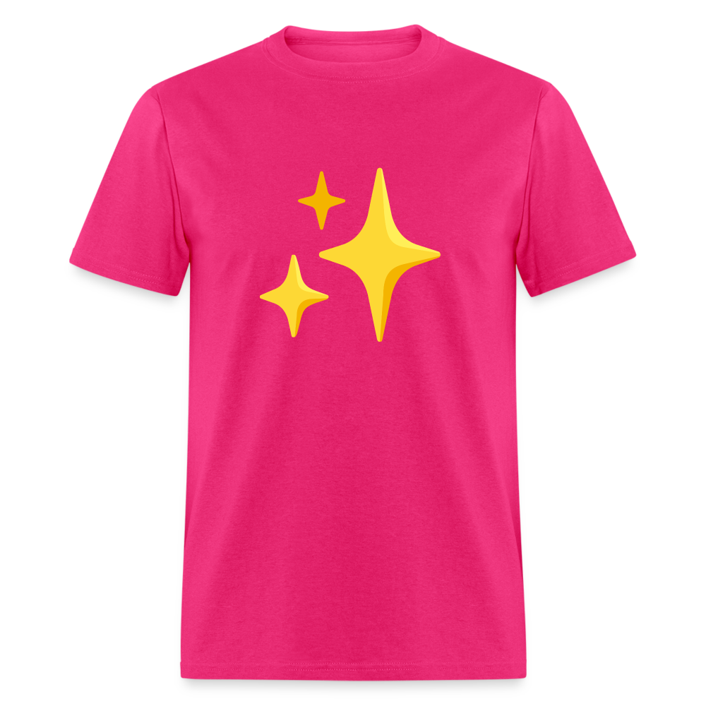 ✨ Sparkles (Google Noto Color Emoji) Unisex Classic T-Shirt - fuchsia