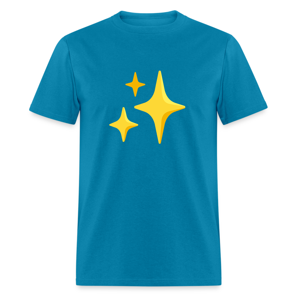 ✨ Sparkles (Google Noto Color Emoji) Unisex Classic T-Shirt - turquoise