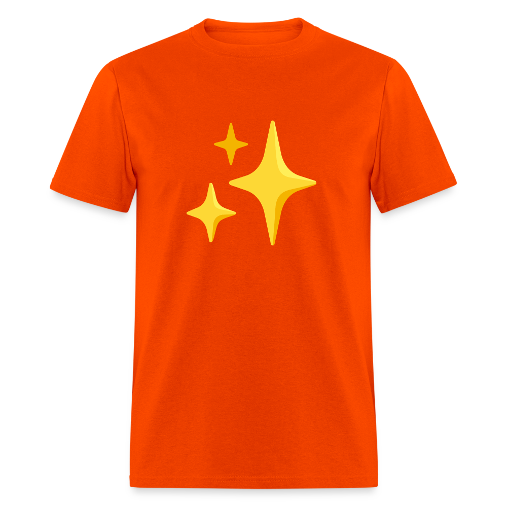 ✨ Sparkles (Google Noto Color Emoji) Unisex Classic T-Shirt - orange
