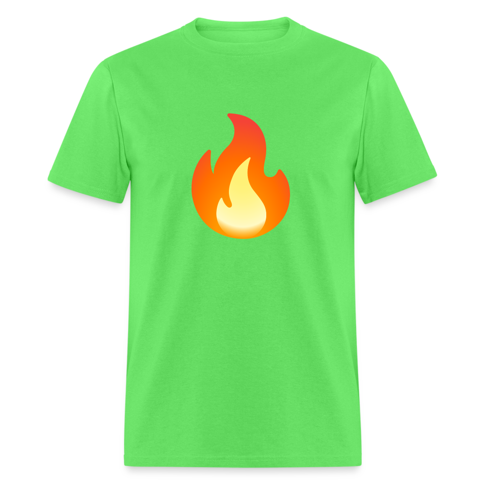 🔥 Fire (Google Noto Color Emoji) Unisex Classic T-Shirt - kiwi
