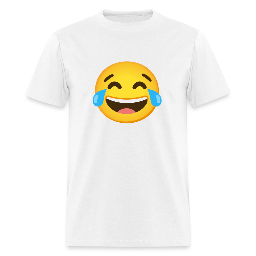 😂 Face with Tears of Joy (Google Noto Color Emoji) Unisex Classic T-Shirt - white
