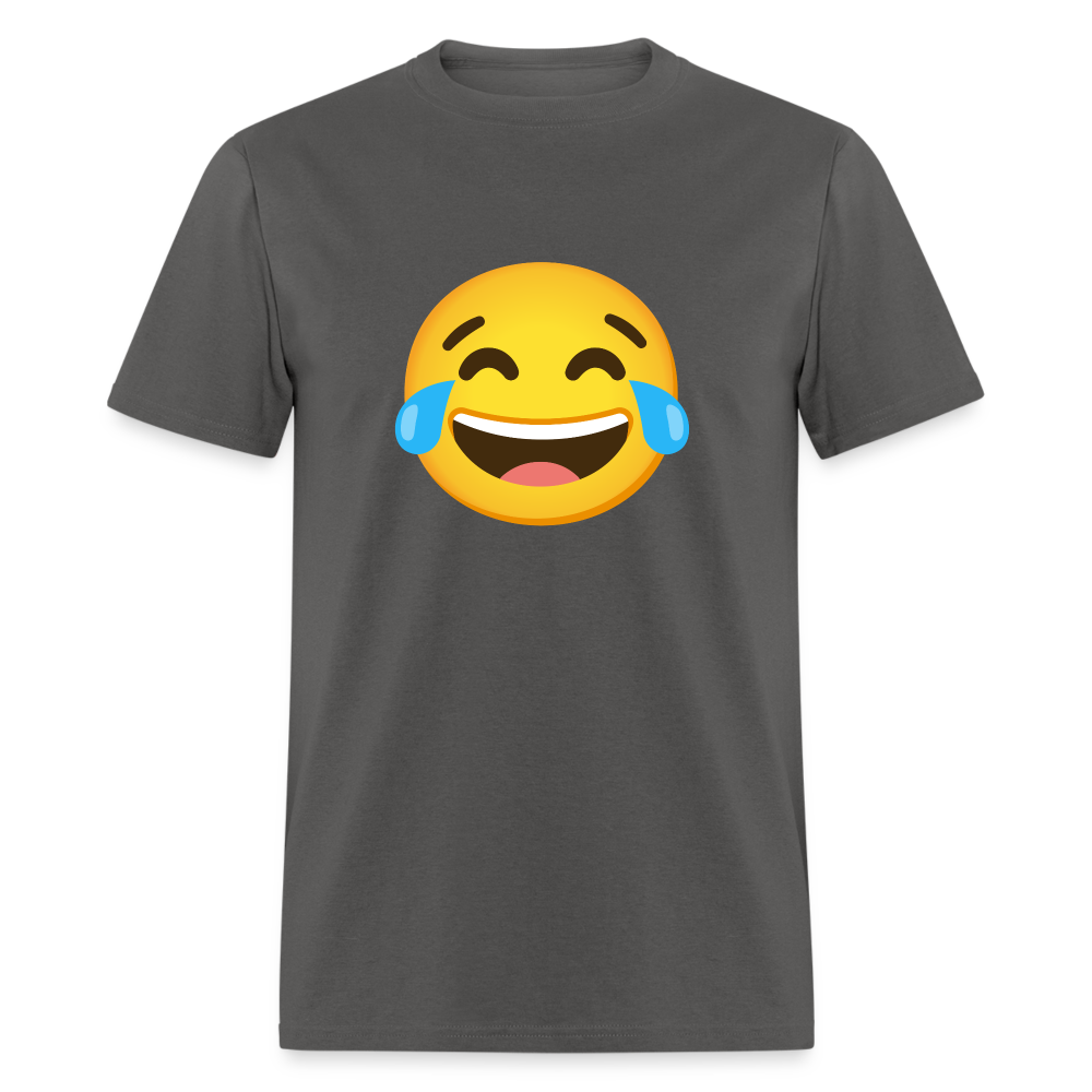 😂 Face with Tears of Joy (Google Noto Color Emoji) Unisex Classic T-Shirt - charcoal