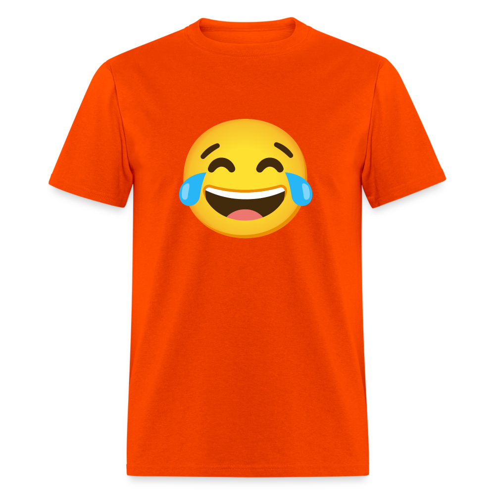 😂 Face with Tears of Joy (Google Noto Color Emoji) Unisex Classic T-Shirt - orange