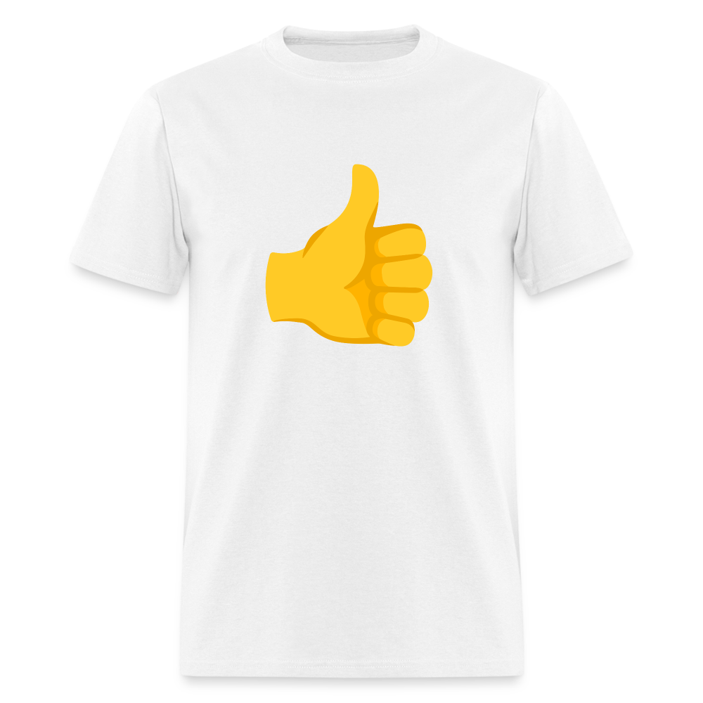 👍 Thumbs Up (Google Noto Color Emoji) Unisex Classic T-Shirt - white