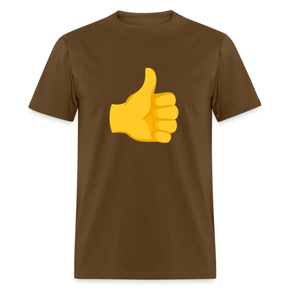 👍 Thumbs Up (Google Noto Color Emoji) Unisex Classic T-Shirt - brown