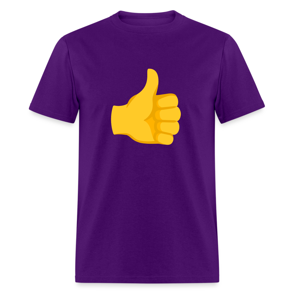 👍 Thumbs Up (Google Noto Color Emoji) Unisex Classic T-Shirt - purple