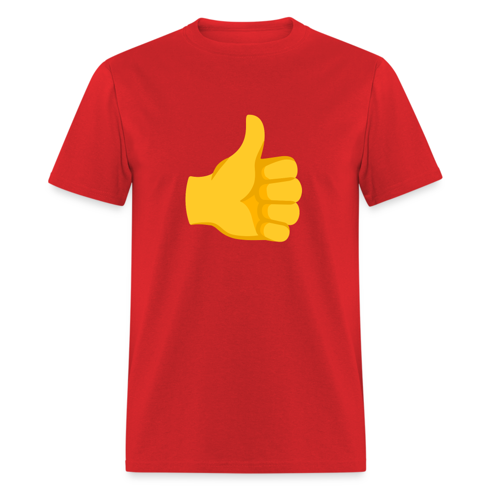 👍 Thumbs Up (Google Noto Color Emoji) Unisex Classic T-Shirt - red