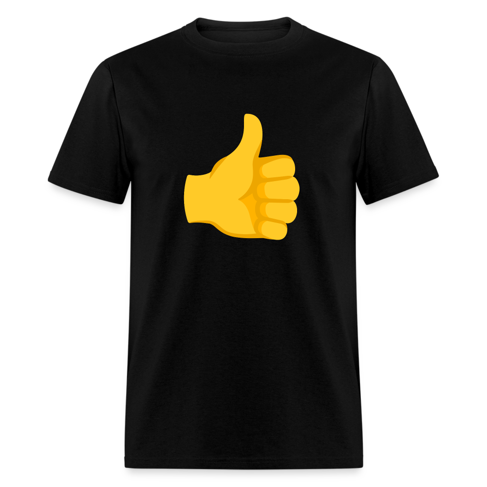 👍 Thumbs Up (Google Noto Color Emoji) Unisex Classic T-Shirt - black