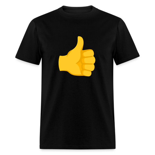 👍 Thumbs Up (Google Noto Color Emoji) Unisex Classic T-Shirt - black