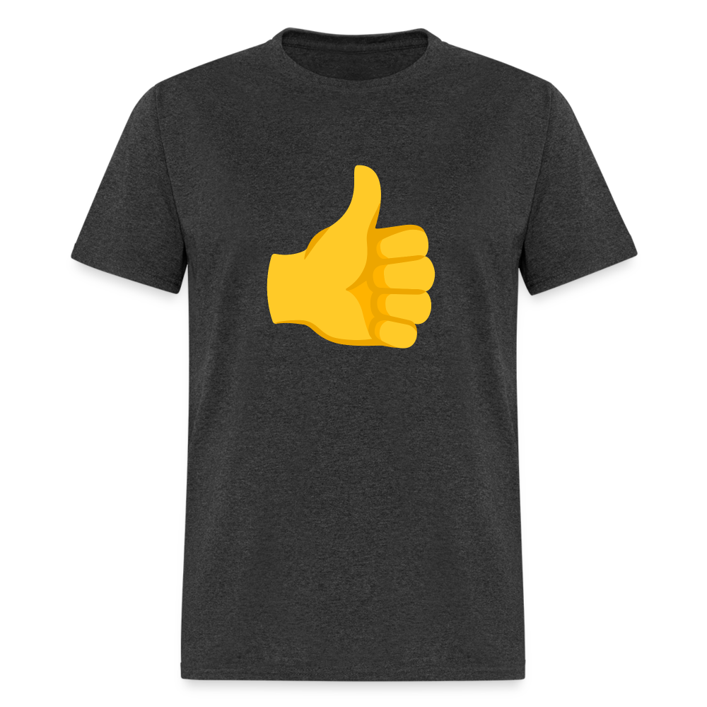 👍 Thumbs Up (Google Noto Color Emoji) Unisex Classic T-Shirt - heather black