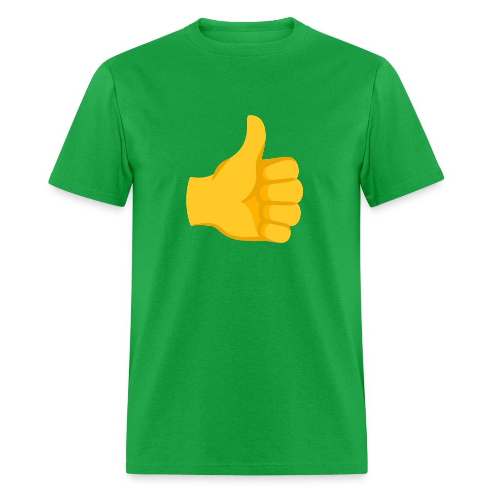 👍 Thumbs Up (Google Noto Color Emoji) Unisex Classic T-Shirt - bright green