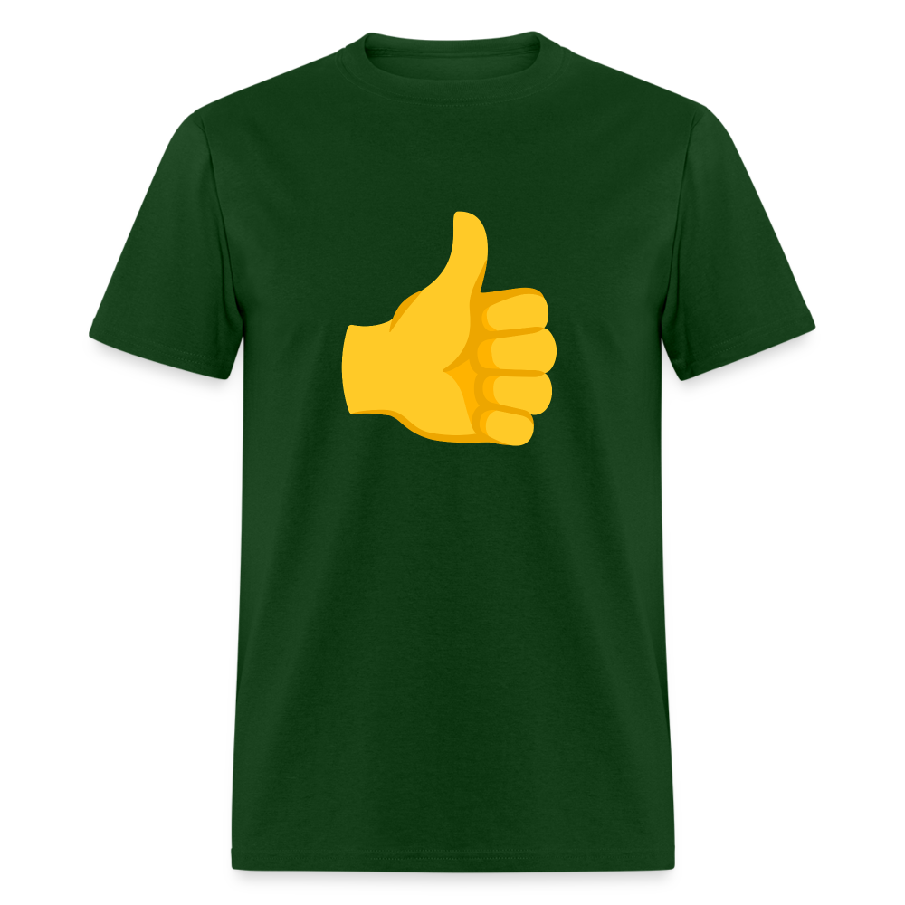 👍 Thumbs Up (Google Noto Color Emoji) Unisex Classic T-Shirt - forest green