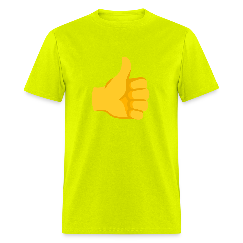 👍 Thumbs Up (Google Noto Color Emoji) Unisex Classic T-Shirt - safety green