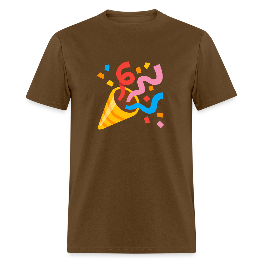 🎉 Party Popper (Google Noto Color Emoji) Unisex Classic T-Shirt - brown