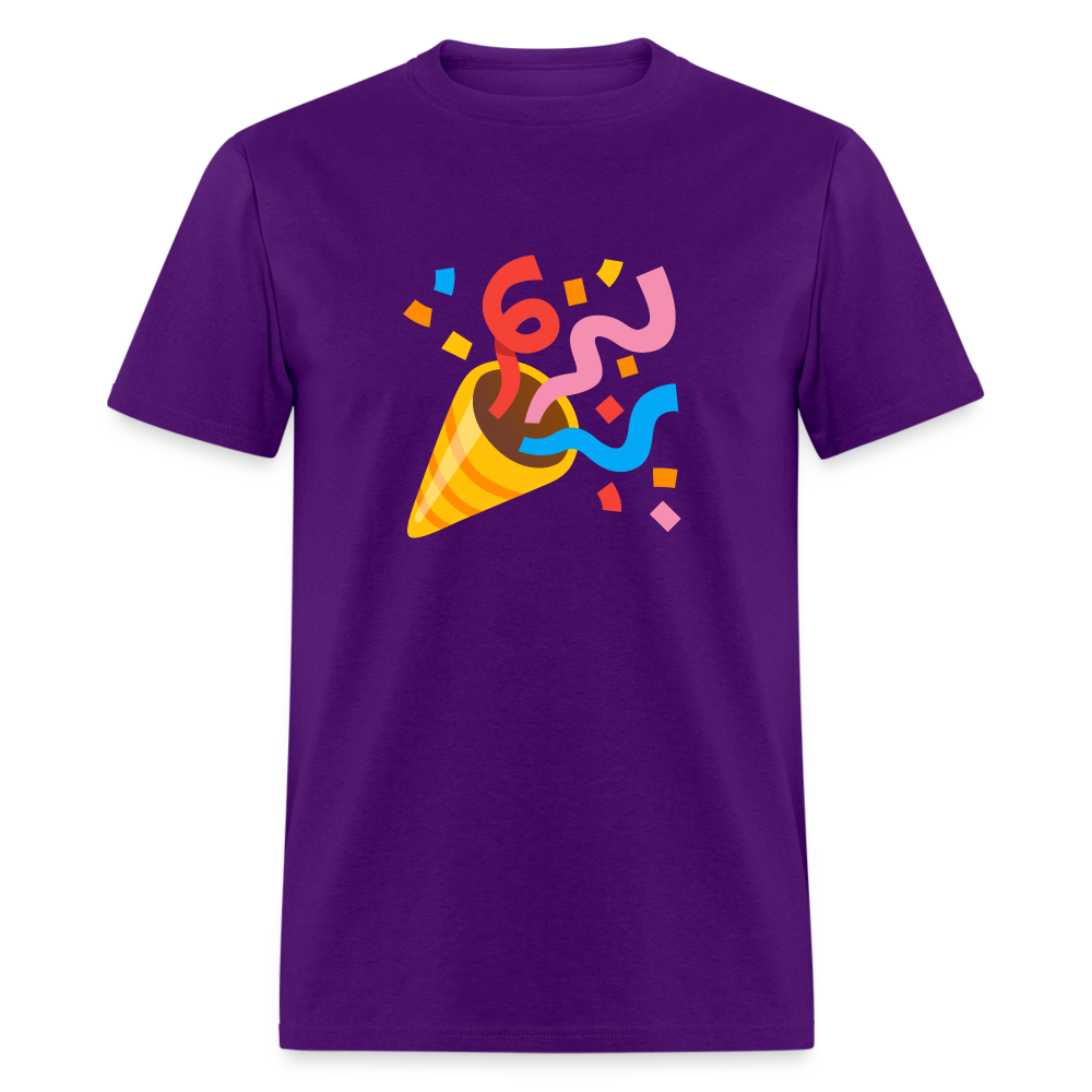 🎉 Party Popper (Google Noto Color Emoji) Unisex Classic T-Shirt - purple