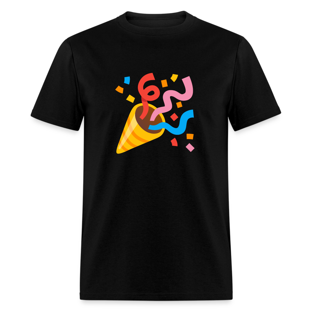 🎉 Party Popper (Google Noto Color Emoji) Unisex Classic T-Shirt - black