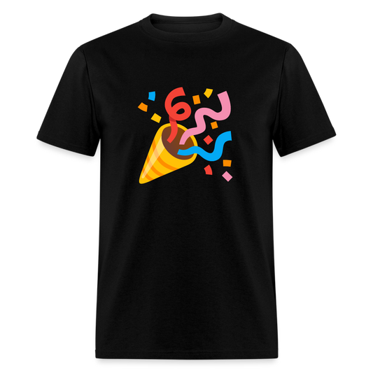 🎉 Party Popper (Google Noto Color Emoji) Unisex Classic T-Shirt - black