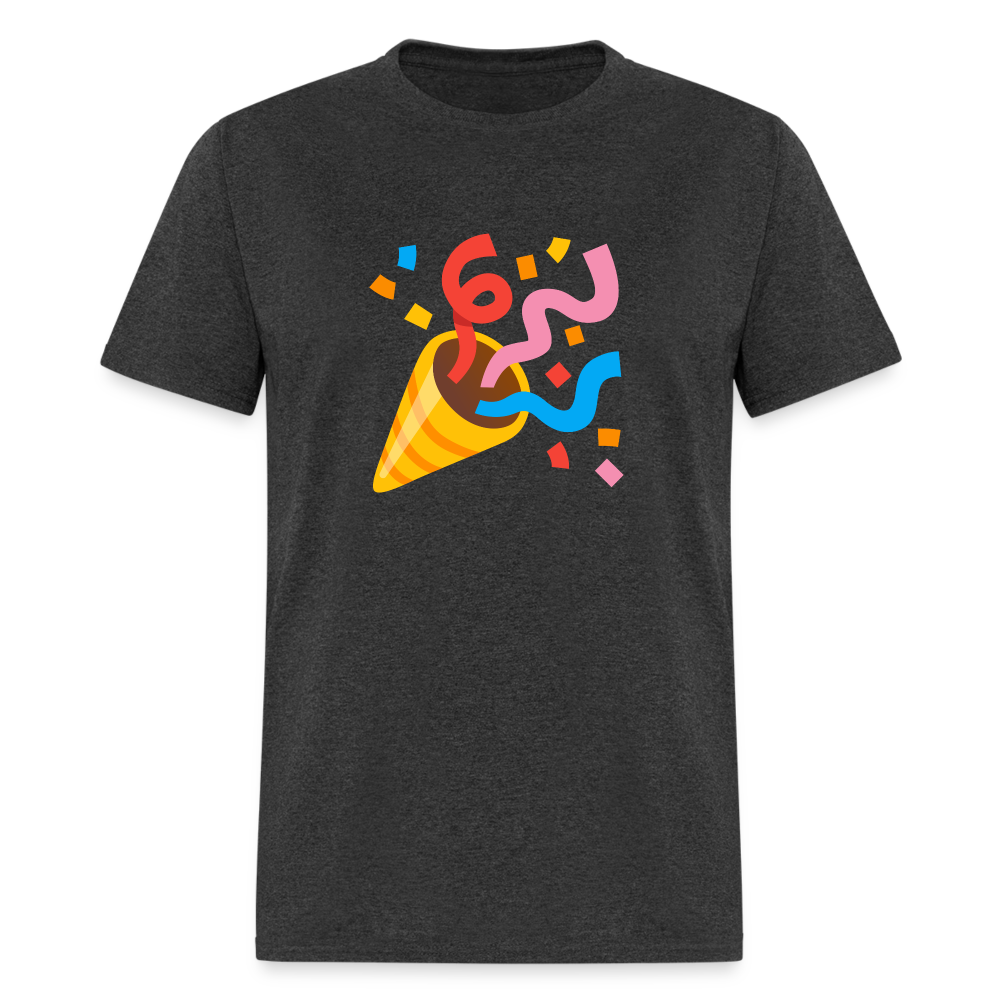 🎉 Party Popper (Google Noto Color Emoji) Unisex Classic T-Shirt - heather black