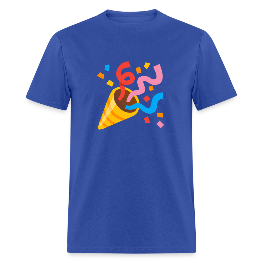 🎉 Party Popper (Google Noto Color Emoji) Unisex Classic T-Shirt - royal blue