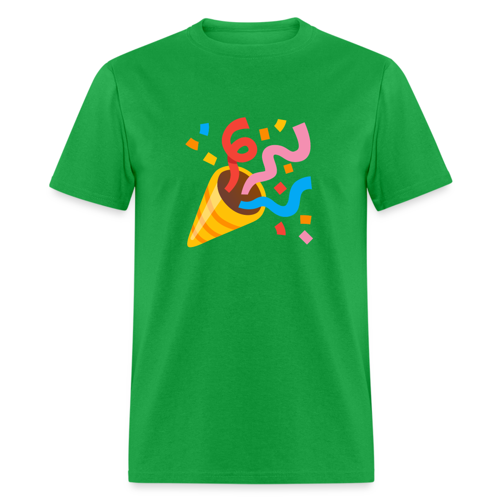 🎉 Party Popper (Google Noto Color Emoji) Unisex Classic T-Shirt - bright green