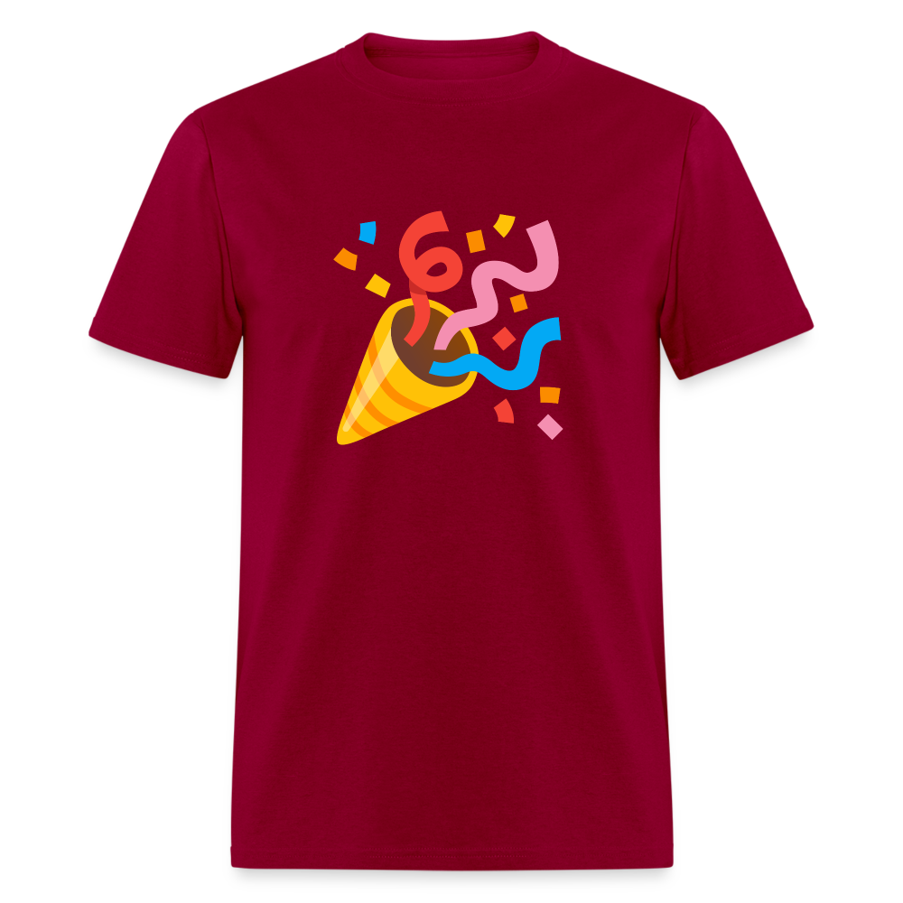 🎉 Party Popper (Google Noto Color Emoji) Unisex Classic T-Shirt - dark red