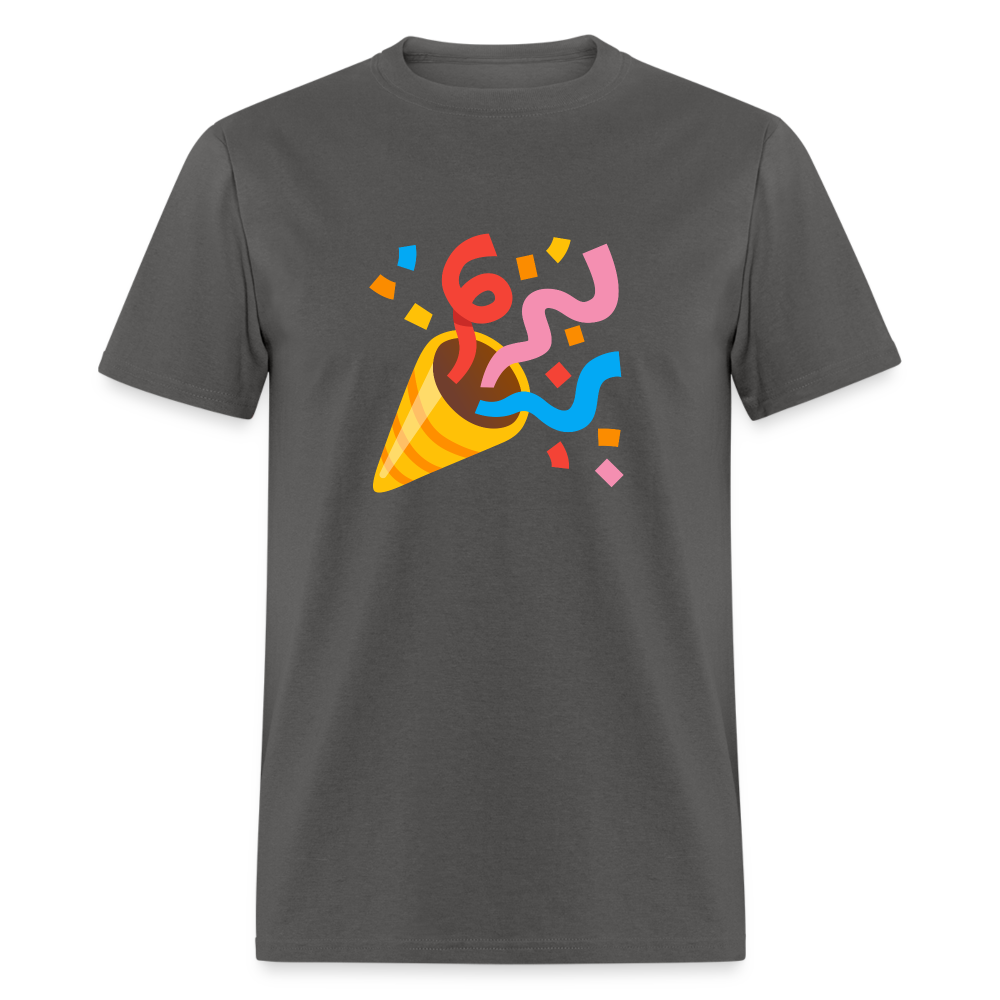 🎉 Party Popper (Google Noto Color Emoji) Unisex Classic T-Shirt - charcoal