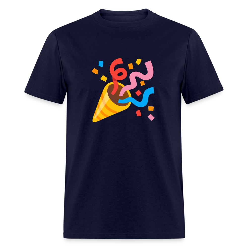 🎉 Party Popper (Google Noto Color Emoji) Unisex Classic T-Shirt - navy