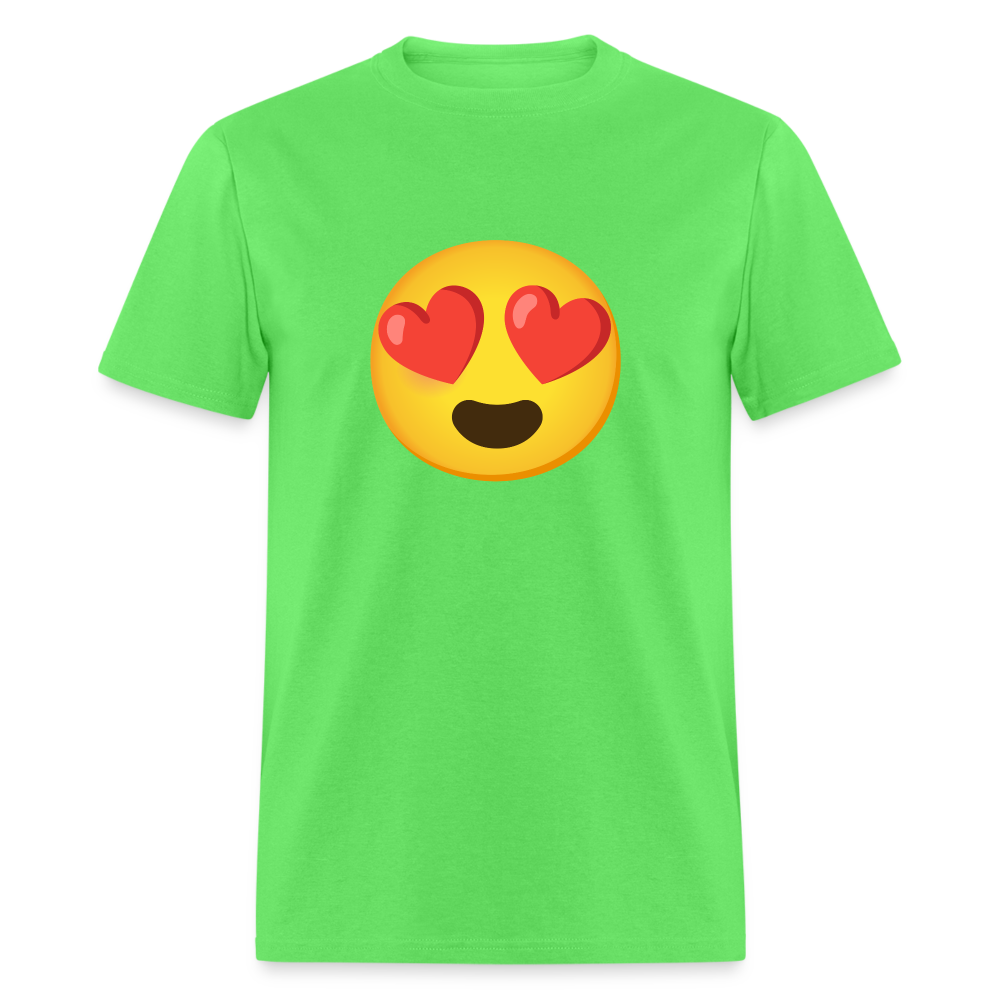 😍 Smiling Face with Heart-Eyes (Google Noto Color Emoji) Unisex Classic T-Shirt - kiwi