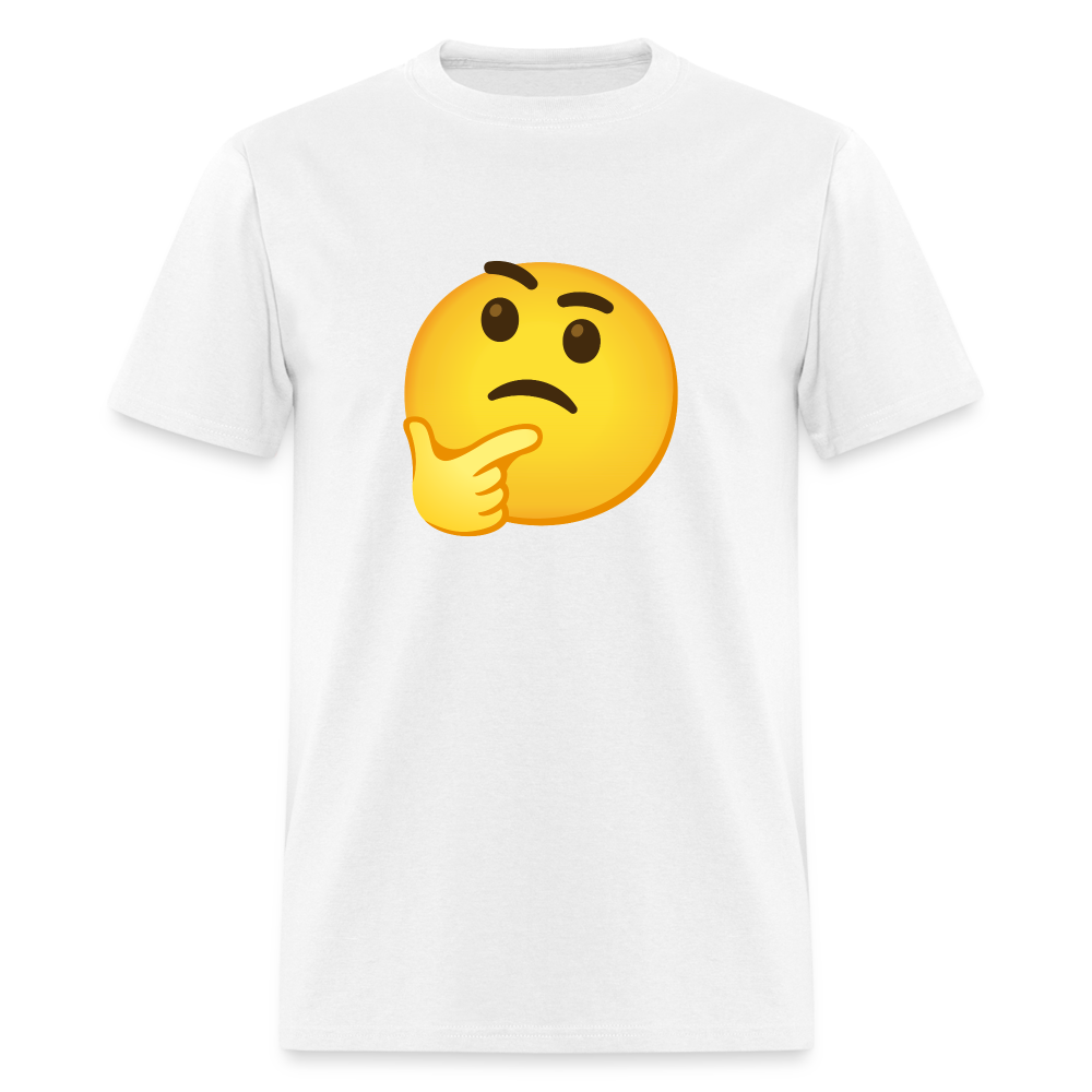 🤔 Thinking Face (Google Noto Color Emoji) Unisex Classic T-Shirt - white