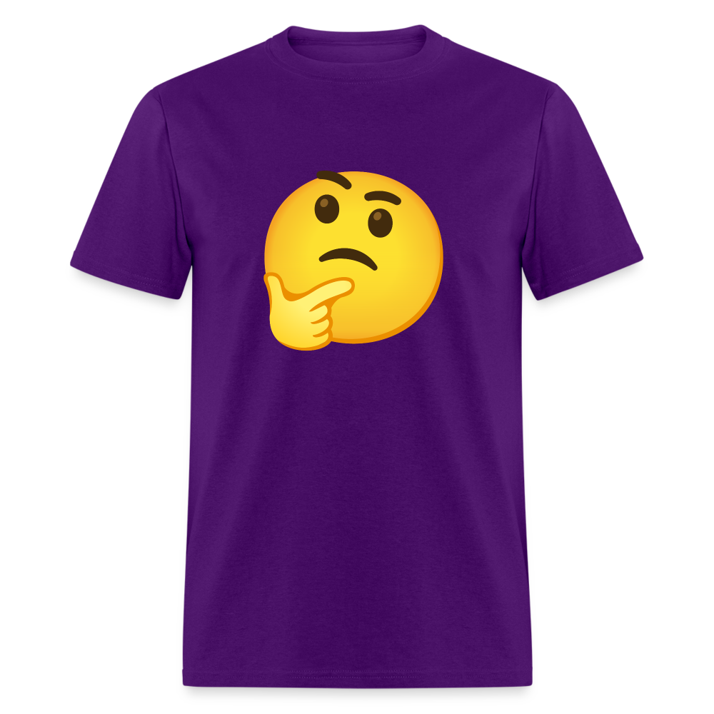 🤔 Thinking Face (Google Noto Color Emoji) Unisex Classic T-Shirt - purple