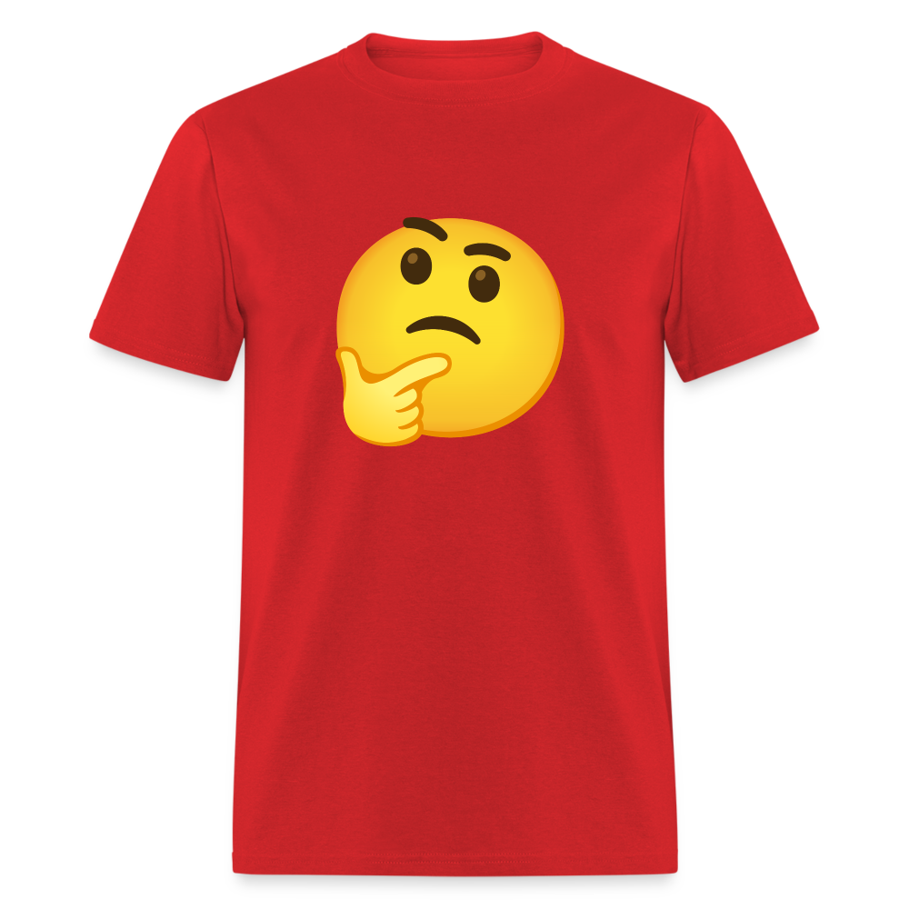 🤔 Thinking Face (Google Noto Color Emoji) Unisex Classic T-Shirt - red