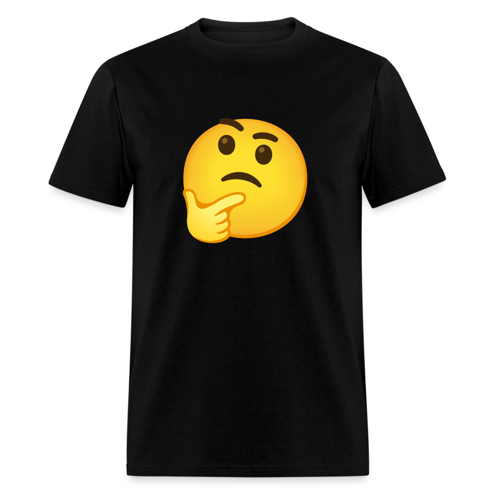 🤔 Thinking Face (Google Noto Color Emoji) Unisex Classic T-Shirt - black