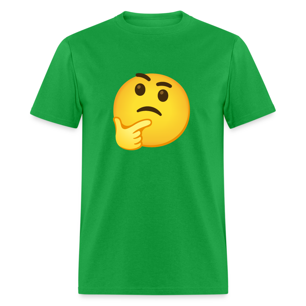 🤔 Thinking Face (Google Noto Color Emoji) Unisex Classic T-Shirt - bright green