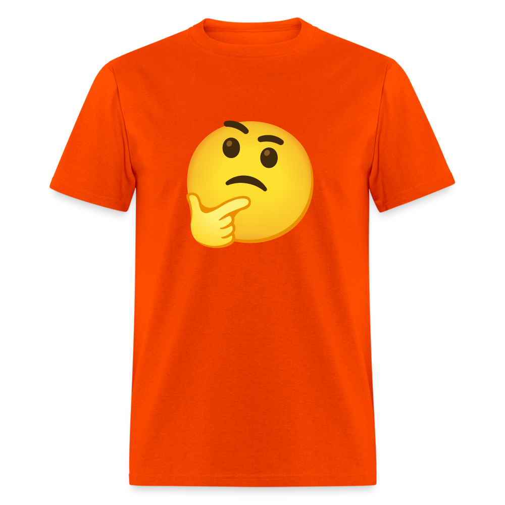 🤔 Thinking Face (Google Noto Color Emoji) Unisex Classic T-Shirt - orange