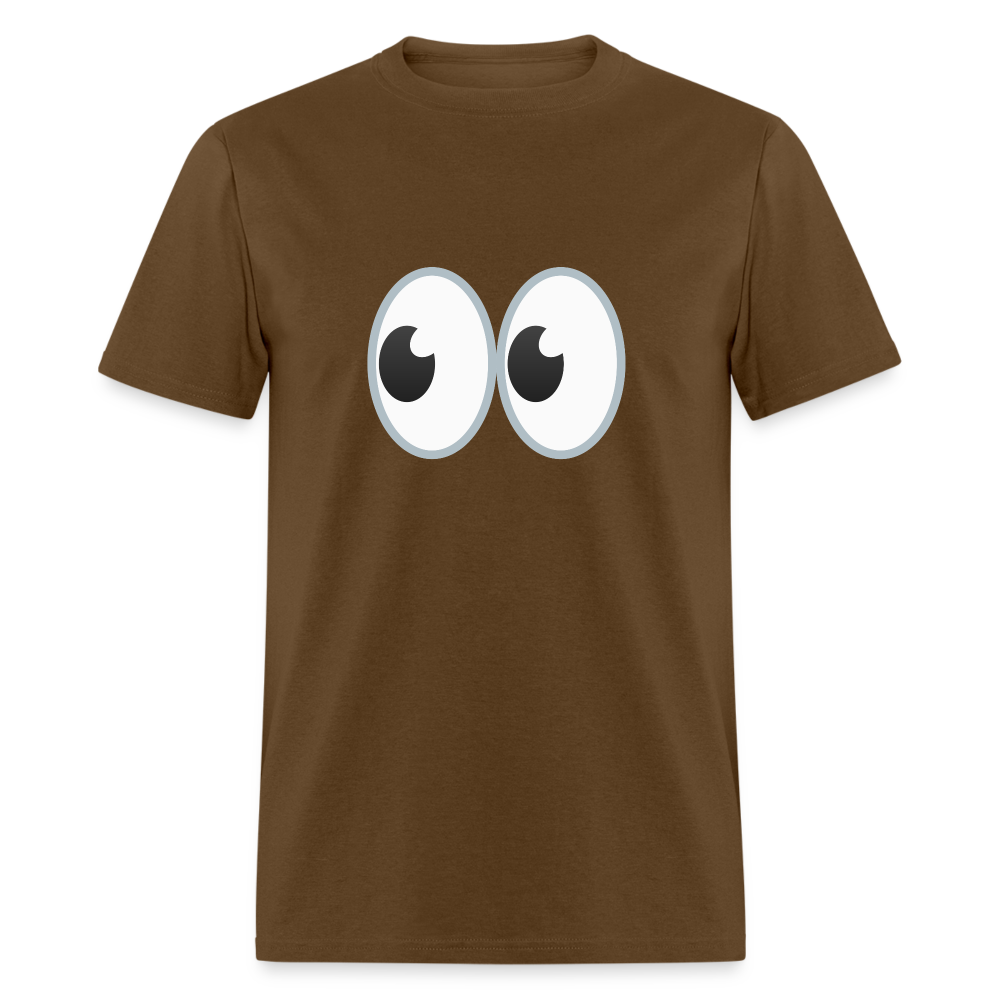 👀 Eyes (Google Noto Color Emoji) Unisex Classic T-Shirt - brown