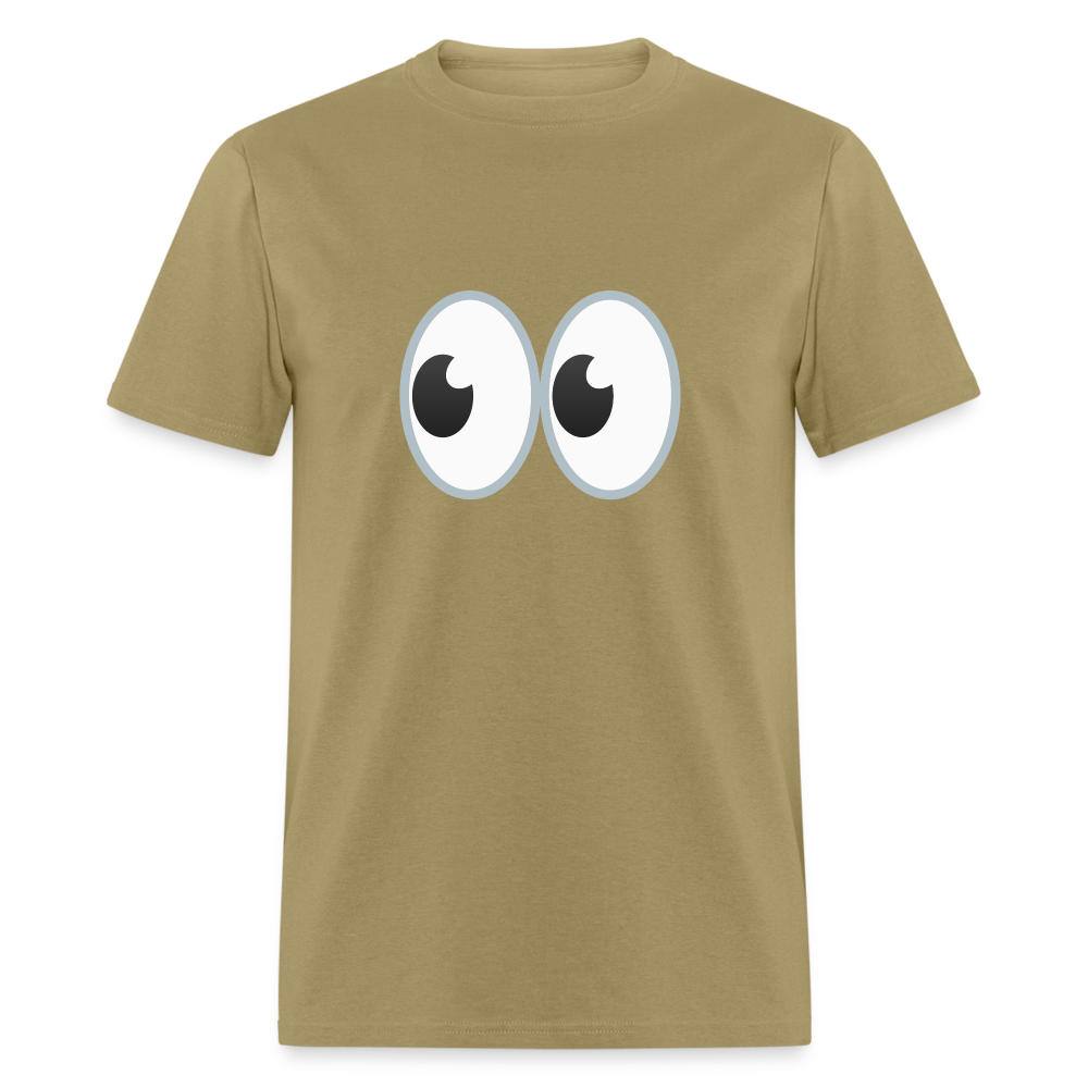 👀 Eyes (Google Noto Color Emoji) Unisex Classic T-Shirt - khaki